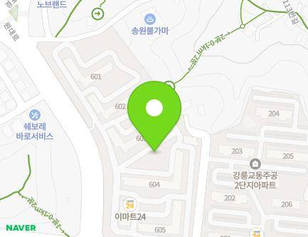 강원특별자치도 강릉시 가작로 71 (교동, 부영아파트) 지도