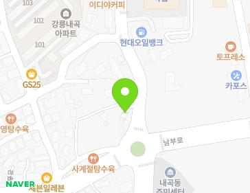 강원특별자치도 강릉시 범일로 583 (내곡동) 지도