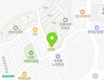 강원특별자치도 강릉시 관대길16번길 4 (내곡동) 지도