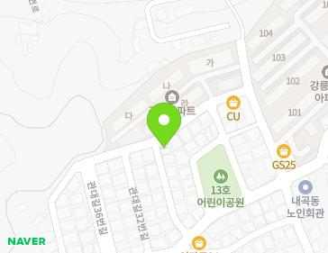 강원특별자치도 강릉시 관대길 62 (내곡동) 지도