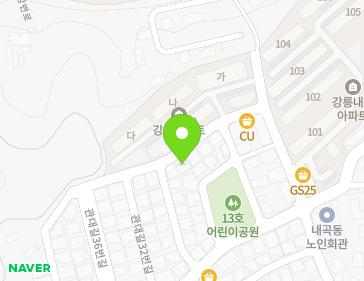 강원특별자치도 강릉시 관대길 64 (내곡동) 지도