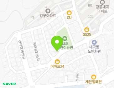 강원특별자치도 강릉시 관대길 26 (내곡동) 지도