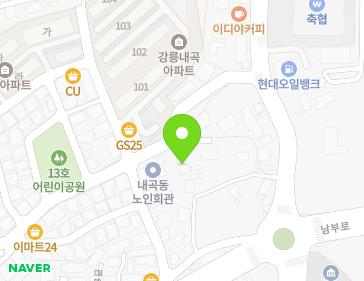 강원특별자치도 강릉시 관대길 11 (내곡동) 지도
