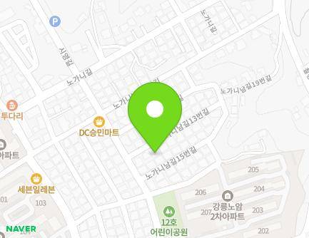 강원특별자치도 강릉시 노가니남길13번길 4-1 (노암동) 지도