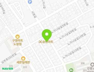 강원특별자치도 강릉시 노가니남길 8 (노암동) 지도