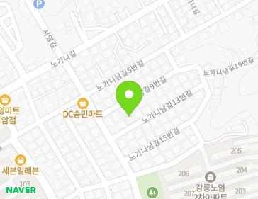 강원특별자치도 강릉시 노가니남길13번길 3 (노암동) 지도