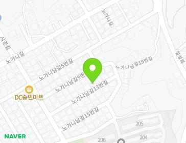 강원특별자치도 강릉시 노가니남길13번길 11 (노암동) 지도