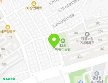 강원특별자치도 강릉시 노가니남길 24 (노암동) 지도