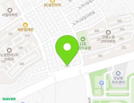 강원특별자치도 강릉시 노가니남길 34 (노암동) 지도