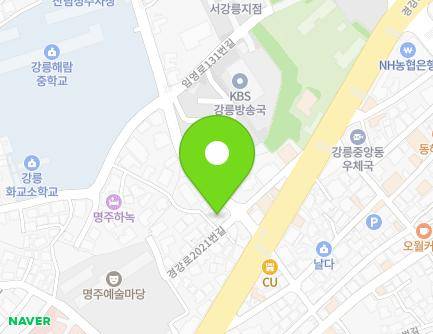 강원특별자치도 강릉시 경강로2021번길 17 (명주동) 지도