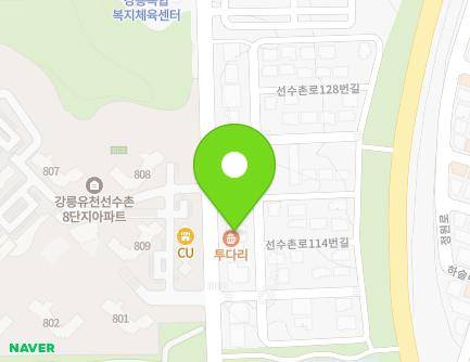 강원특별자치도 강릉시 선수촌로 118 (유천동) 지도