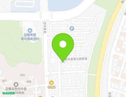 강원특별자치도 강릉시 선수촌로128번길 5-8 (유천동) 지도