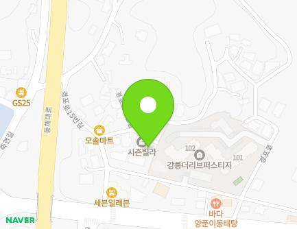 강원특별자치도 강릉시 경포로15번길 14-2 (지변동) 지도