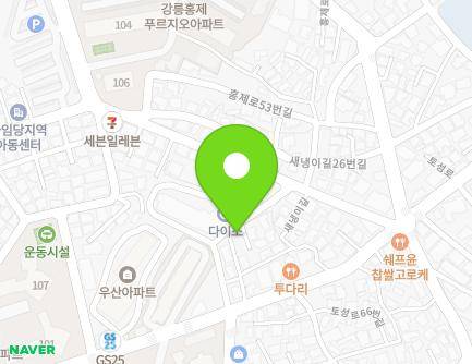 강원특별자치도 강릉시 토성로61번길 8 (홍제동) 지도