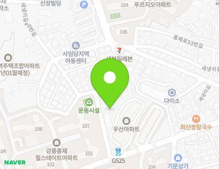 강원특별자치도 강릉시 새냉이길27번길 13-5 (홍제동) 지도