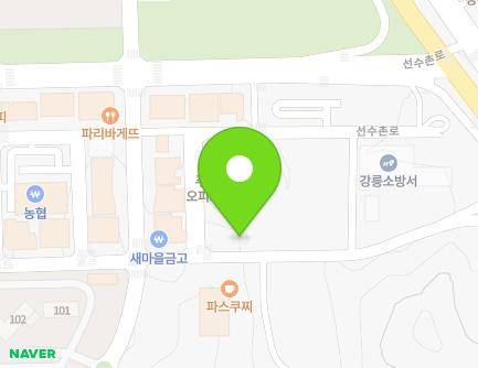 강원특별자치도 강릉시 선수촌로 64-8 (홍제동, 푸른들교회) 지도