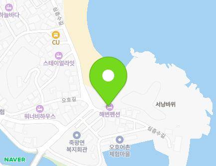강원특별자치도 고성군 죽왕면 심층수길 40-3 (해변콘도민박) 지도