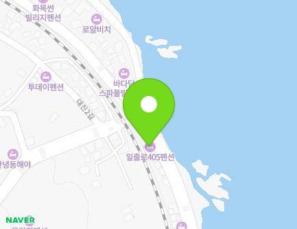 강원특별자치도 동해시 일출로 405 (대진동, 바다와기차펜션) 지도