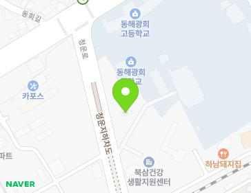 강원특별자치도 동해시 청운로 102 (동회동) 지도