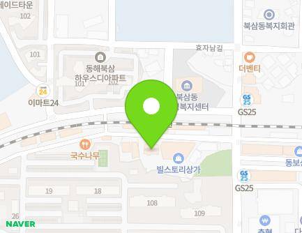 강원특별자치도 동해시 효자남길 27-3 (동회동, 애플타운) 지도