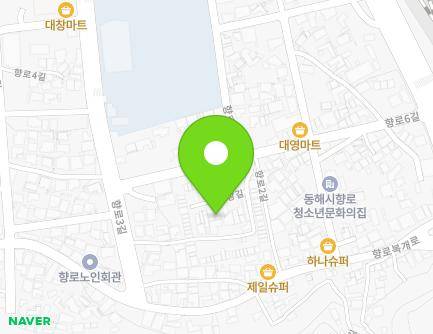 강원특별자치도 동해시 새시장길 31-1 (발한동, 시장용연립주택) 지도