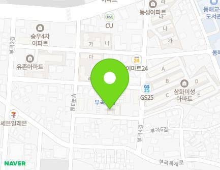 강원특별자치도 동해시 부곡3길 14-9 (부곡동, 삼영빌라) 지도