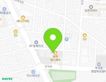 강원특별자치도 동해시 부곡로 1 (부곡동, 동해엠스퀘어) 지도