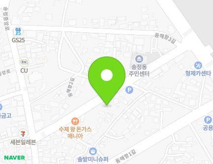 강원특별자치도 동해시 동해항2길 16 (송정동, 늘푸른경로당) 지도