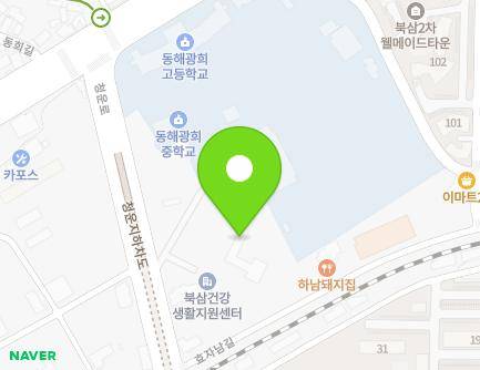 강원특별자치도 동해시 효자남길 33-40 (쇄운동) 지도