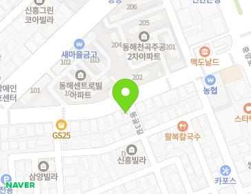 강원특별자치도 동해시 한섬로 80 (천곡동, 금보석) 지도