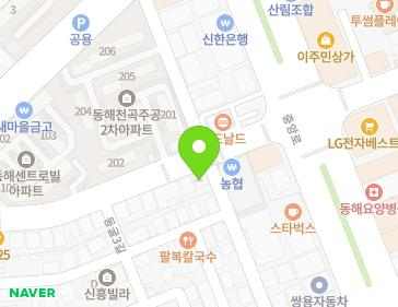 강원특별자치도 동해시 한섬로 92 (천곡동, 광명상사) 지도