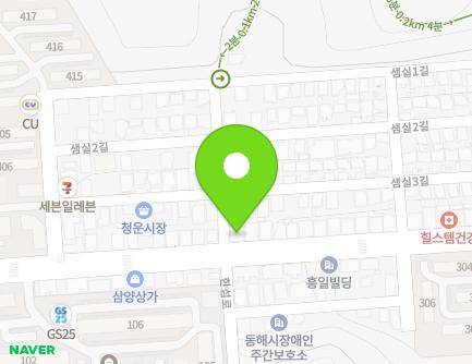 강원특별자치도 동해시 한섬로 27 (천곡동, 매코미) 지도