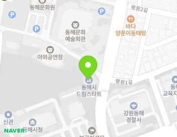 강원특별자치도 동해시 평원로 11 (천곡동, 드림스타트) 지도