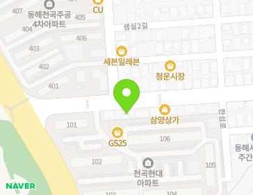 강원특별자치도 동해시 한섬로 14 (천곡동, 태용각) 지도