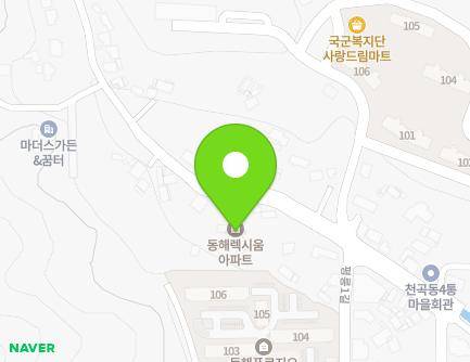 강원특별자치도 동해시 평릉길 63-1 (평릉동, 렉시움) 지도