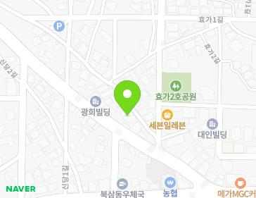 강원특별자치도 동해시 효가리본길 3 (효가동, 동백원룸) 지도