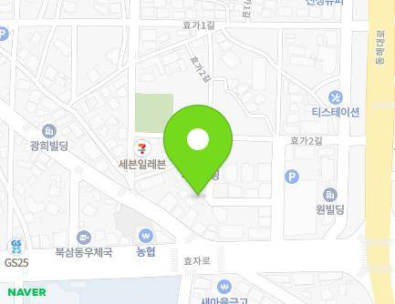 강원특별자치도 동해시 효가2길 13-6 (효가동, 효가원룸) 지도