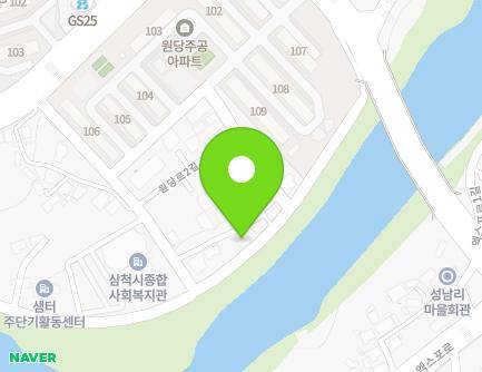 강원특별자치도 삼척시 원당로2길 71-23 (원당동, 진보주택(삼주원룸)) 지도