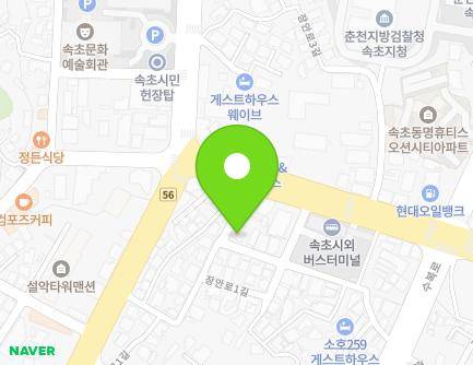 강원특별자치도 속초시 장안로1길 7 (동명동) 지도