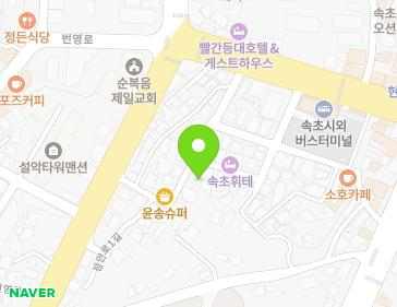 강원특별자치도 속초시 장안로1길 21 (동명동) 지도