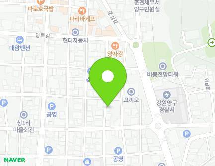 강원특별자치도 양구군 양구읍 해시계로 23-10 지도