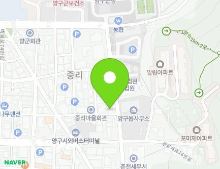 강원특별자치도 양구군 양구읍 관공서로 21 지도