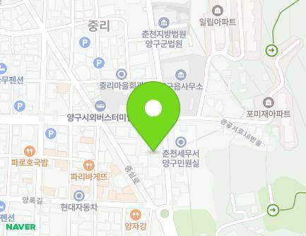 강원특별자치도 양구군 양구읍 관공서로 11 지도