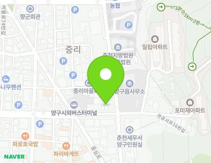 강원특별자치도 양구군 양구읍 관공서로 17 지도