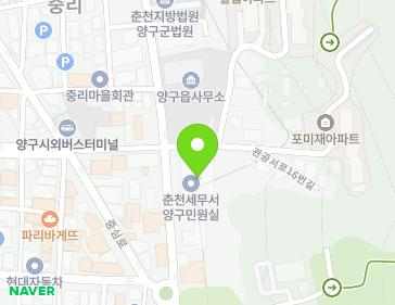 강원특별자치도 양구군 양구읍 관공서로 14 지도
