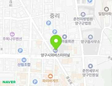 강원특별자치도 양구군 양구읍 중심로 196 (양구터미널) 지도