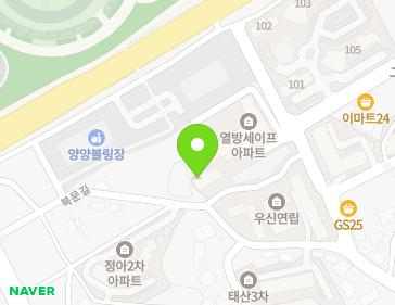 강원특별자치도 양양군 양양읍 북문길 38 (동북2차아파트) 지도