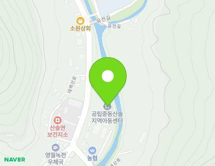 강원특별자치도 영월군 산솔면 태백산로 1199-1 (녹전청년회) 지도
