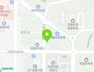 강원특별자치도 영월군 영월읍 단종로33번길 15 지도