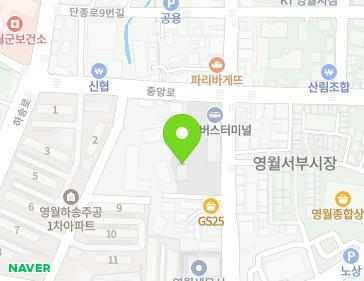 강원특별자치도 영월군 영월읍 중앙1로 23 (영월시외버스터미널) 지도